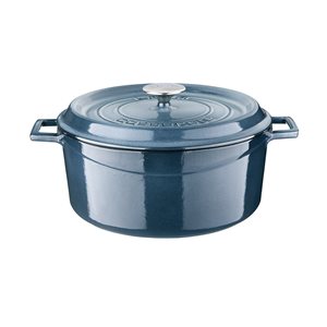Saucepan, cast iron, 28 cm, "Premium", gray - LAVA