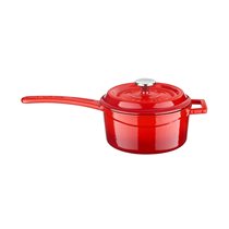 Saucepan, cast iron, "Edition" range, 16 cm, red - LAVA brand