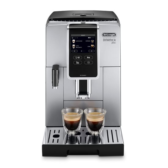 Automatic espresso machine, 1450W, "Dinamica Plus", Silver - DeLonghi