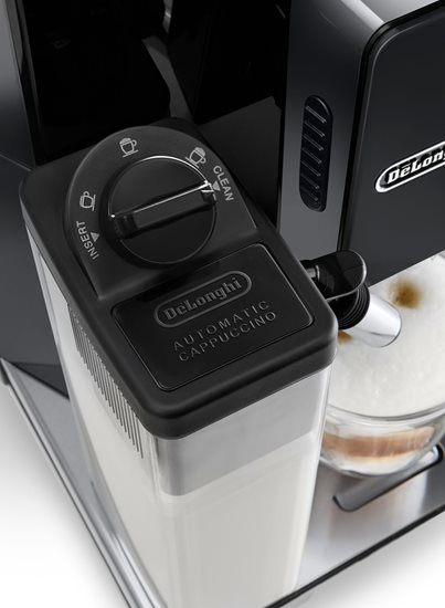 Automatic espresso machine, 1450W, "Eletta Cappuccino", Black - De'Longhi