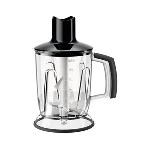 Chopper for MQ 40 hand blender, 1.25L, Black - Braun