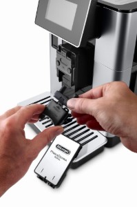 Macchina espresso automatica, 1450W, "PrimaDonna Soul", argento/nero - De'Longhi