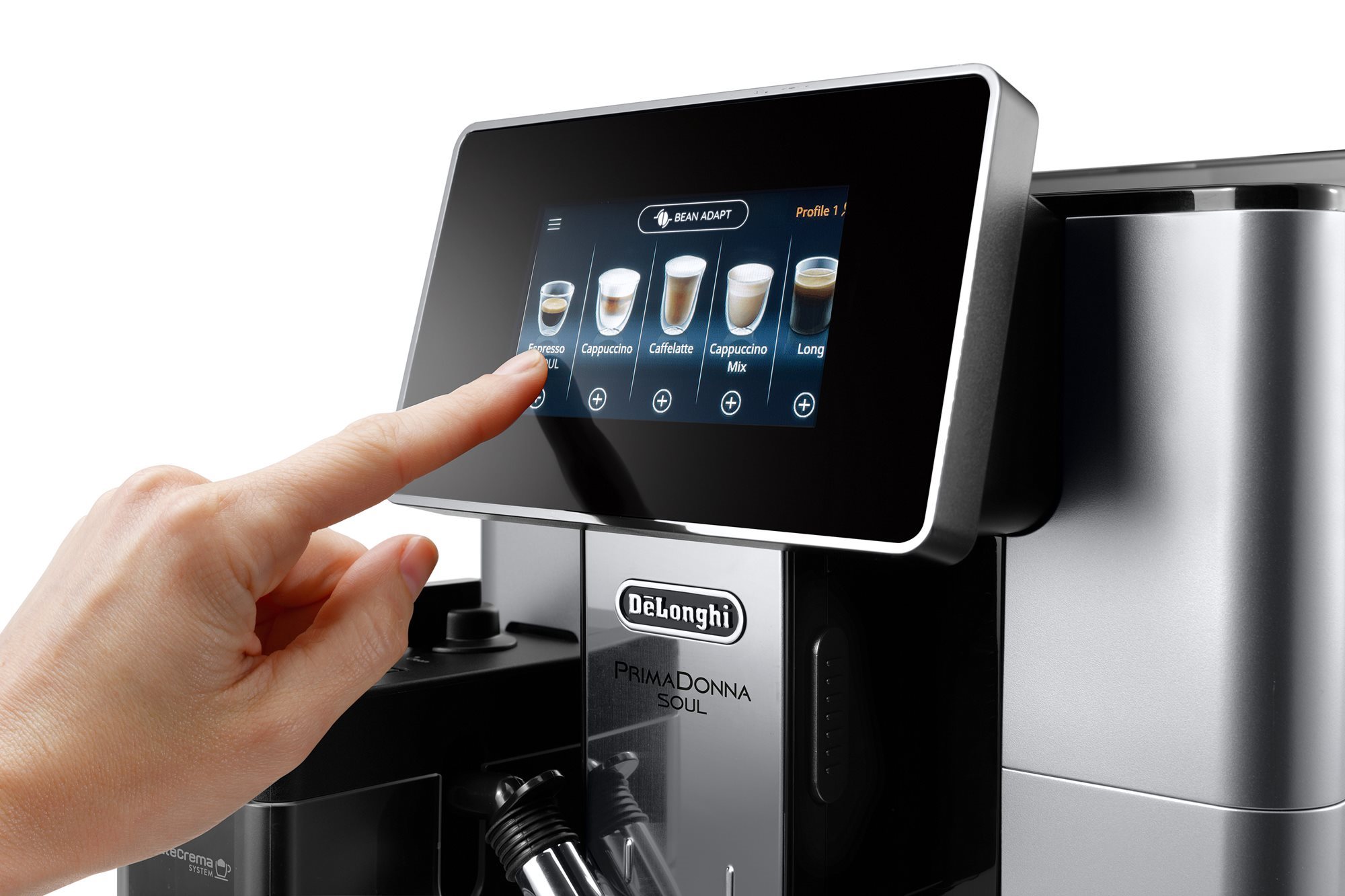 Automatic espresso machine, 1450W, PrimaDonna Soul, Metal Black