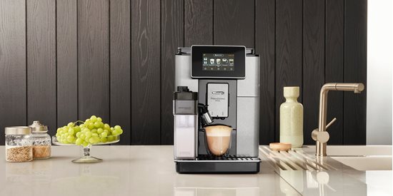 Automatisk espressomaskin, 1450W, "PrimaDonna Soul", sølv / svart - De'Longhi