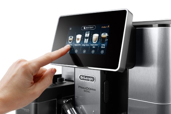 Automatic espresso machine, 1450W, "PrimaDonna Soul", Metal Black - DeLonghi
