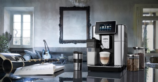 Automatický kávovar na espresso, 1450 W, "PrimaDonna Soul", Metal Black - DeLonghi