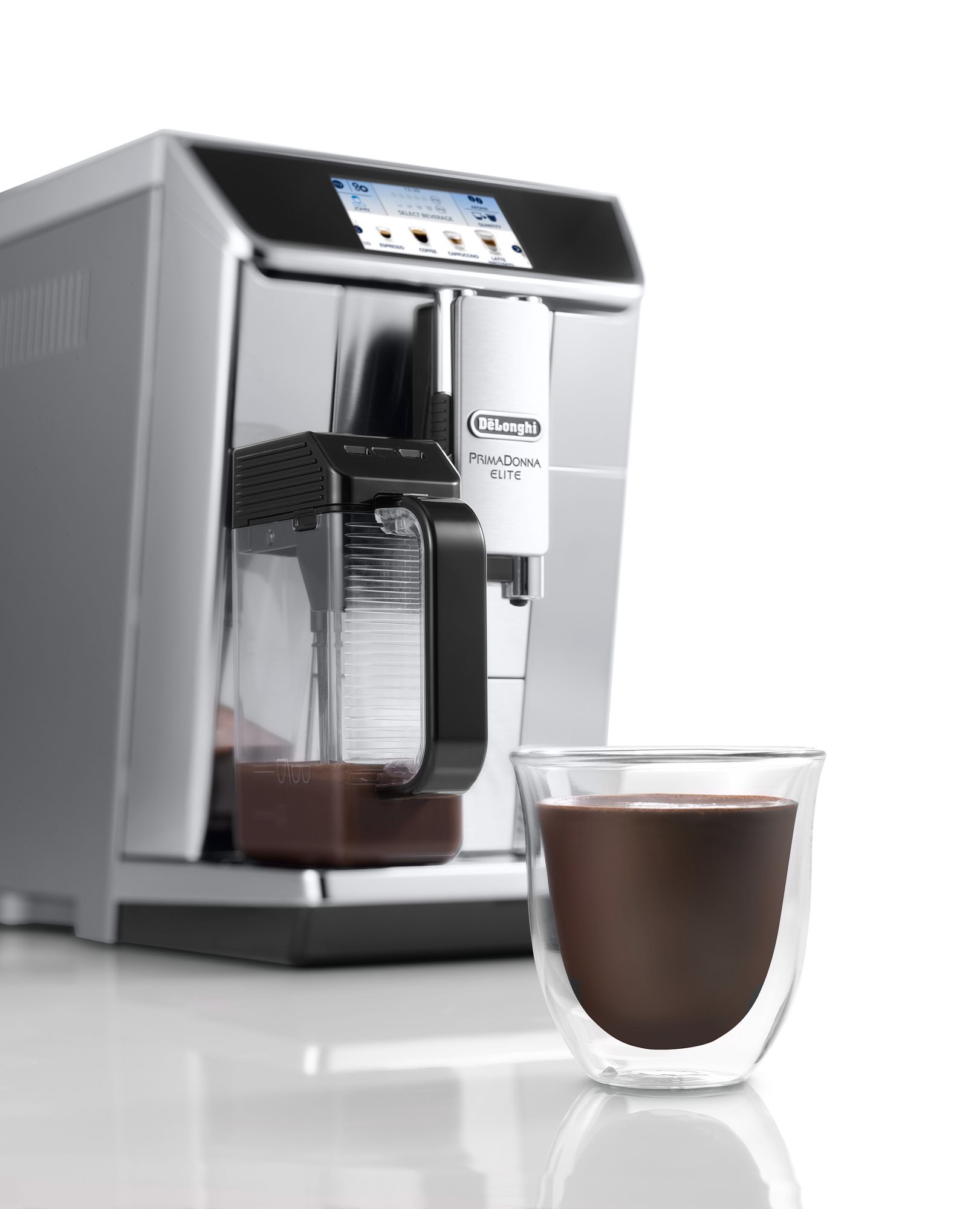 Automatic espresso machine, 1450W, Elite", silver colour - De'Longhi | KitchenShop