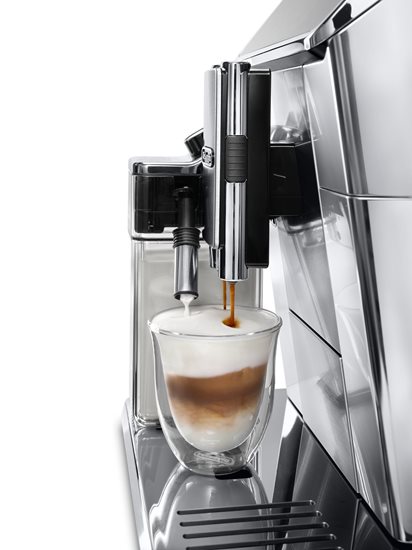Automaattinen espressokeitin, 1450W, "PrimaDonna Elite", hopeanvärinen - De'Longhi
