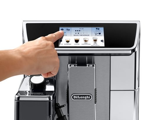 Máquina de café expresso automática, 1450W, "PrimaDonna Elite", cor prata - De'Longhi