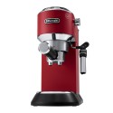 Cafetera espresso manual, 1300W, "Dedica", roja - De'Longhi