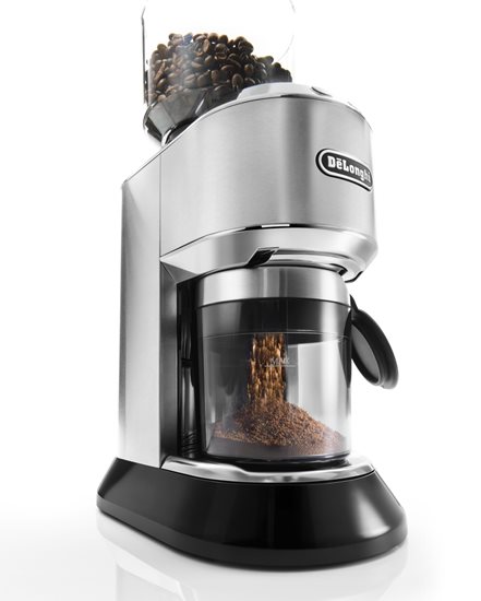 Coffee grinder, 350g, 150W, "Dedica", silver colour - DeLonghi