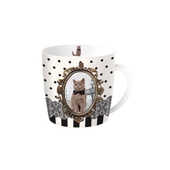 Taça de porcelana "British cat" 350ml - Nuova R2S