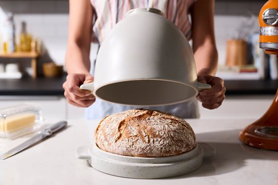 Keramisk skål, 4,7 L, til brød, Grey - KitchenAid