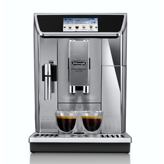 Automatisk espressomaskin, 1450W, "PrimaDonna Elite", sølvfarge - De'Longhi