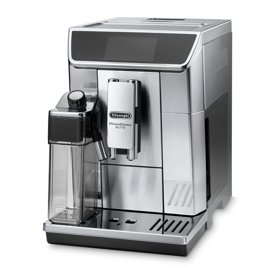Automatisk espressomaskin, 1450W, "PrimaDonna Elite", silverfärgad - De'Longhi