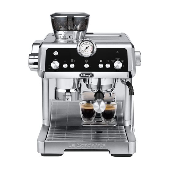 Manuální kávovar na espresso, 1450W, "La Prestista Prestigio", stříbrná barva - De'Longhi