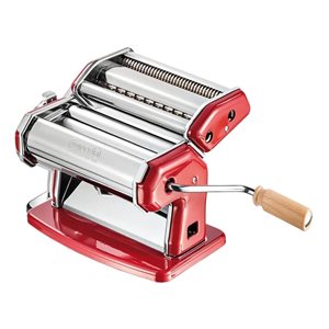 Imperia 120 pasta making machine, red