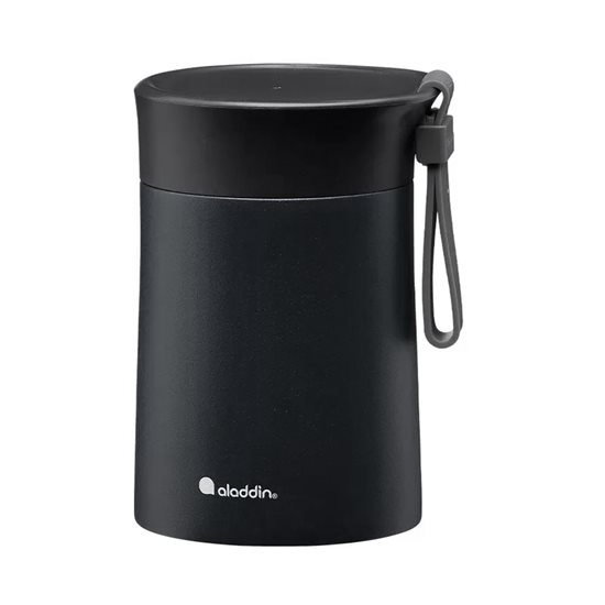 Kubek zamykany próżniowo, stal nierdzewna, 400ml, <<Lava Black>>, "Bistro" - Aladdin