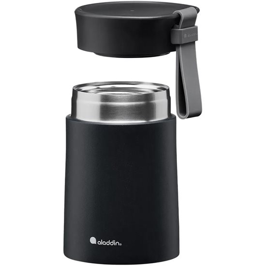 Mug issiġillat bil-vakwu, istainless steel, 400ml, <<Lava Black>>, "Bistro" - Aladdin