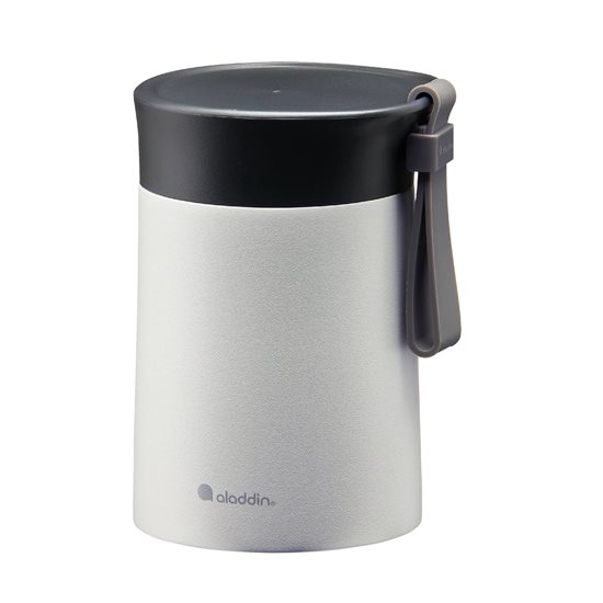 Vacuümcontainer "Bistro" van roestvrij staal, 400 ml, Stone Grey - Aladdin