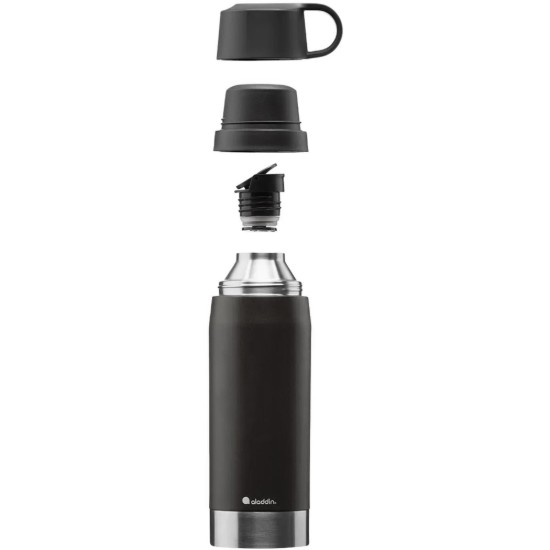 Termoizolująca butelka ze stali nierdzewnej, 1,1 l, <<Lava Black>>, "CityPark Thermavac" - Aladdin