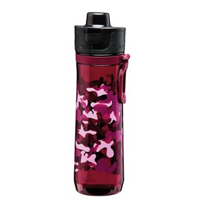 Plastic bottle, 800ml, <<Burgundy>>, "Sports Tracker" - Aladdin