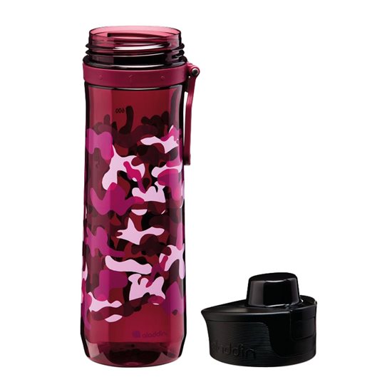 Plastikflasche, 800 ml, <<Burgund>>, "Sports Tracker" - Aladdin
