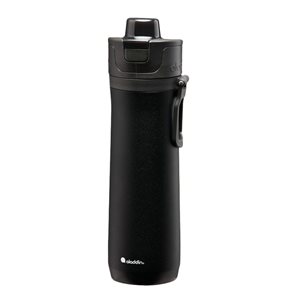 Stainless steel thermo-insulating bottle, 600ml, <<Lava Black>>, "Sports Thermavac" - Aladdin