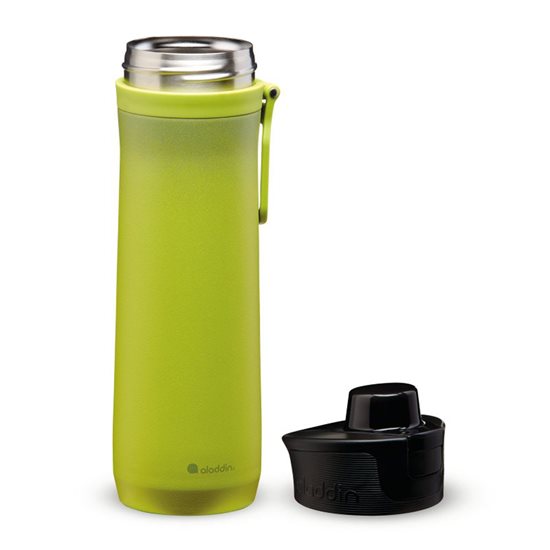 Stainless steel thermo-insulating bottle, 600ml, <<Sage>>, "Sports Thermavac" - Aladdin