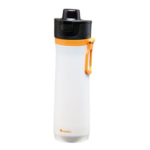 Stainless steel thermo-insulating bottle, 600ml, <<Stone White>>, "Sports Thermavac" - Aladdin