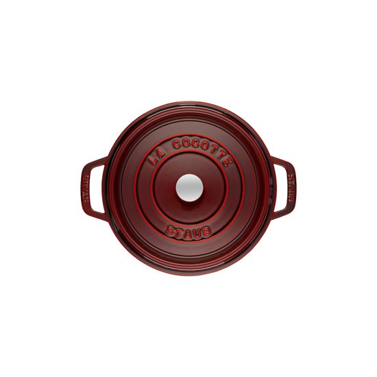 Cocotte lonac za kuhanje od lijevanog željeza, 22 cm / 2,6 l, Grenadine  - Staub