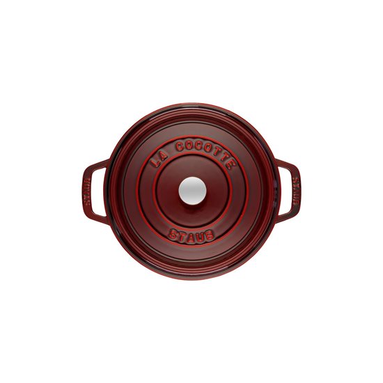 Cocotte cooking pot made of cast iron, 22 cm/2.6 l, Grenadine - Staub 