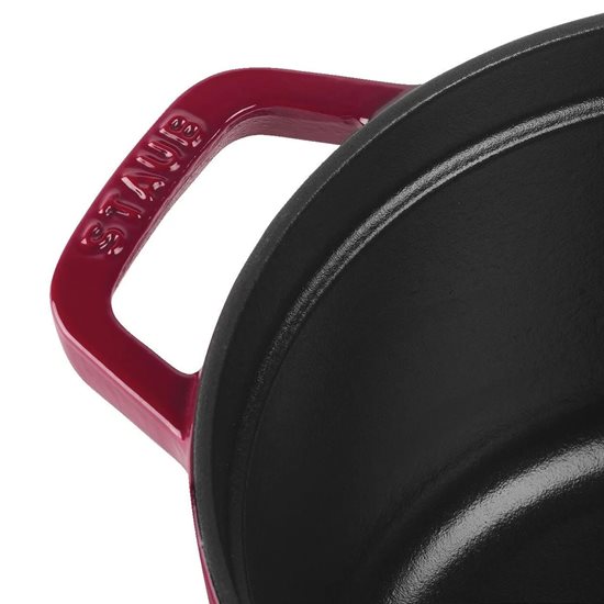 Oval Cocotte cooking pot, cast iron, 33cm/6.7L, Bordeaux - Staub