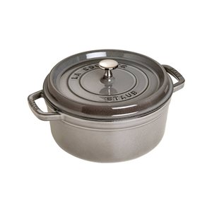Cocotte cooking pot, cast iron, 26cm/5,2L, Graphite Grey - Staub