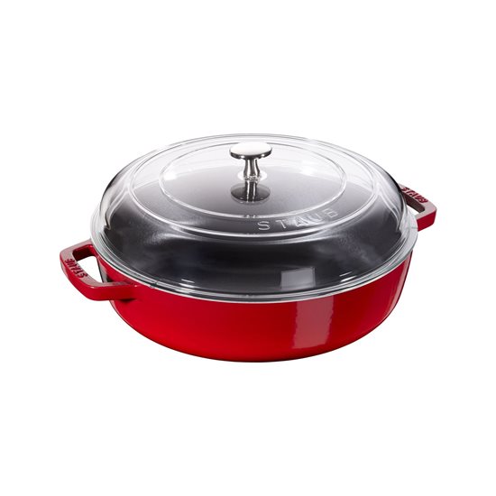 Pentola per sauté Braiser, ghisa, 28cm/3,7L, Cherry - Staub