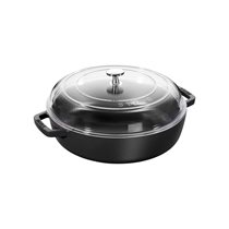 Saute Braiser saucepan, cast iron, 26cm/3.3L, <<Black>> - Staub