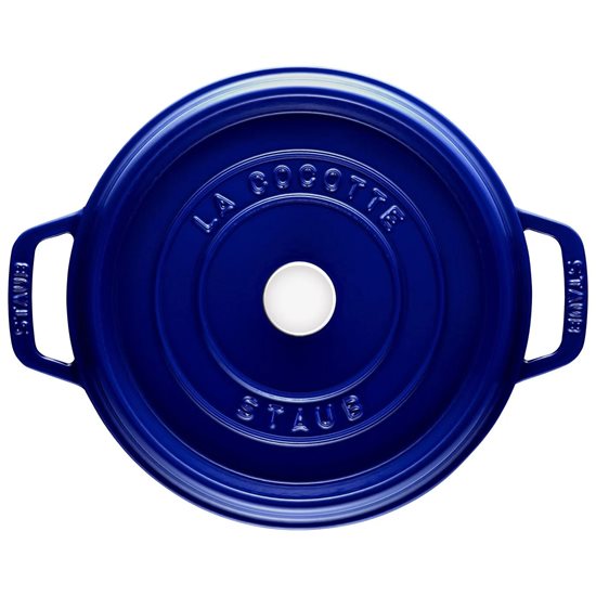 Cocotte gryde, støbejern, 30cm/8,35L, Dark Blue - Staub