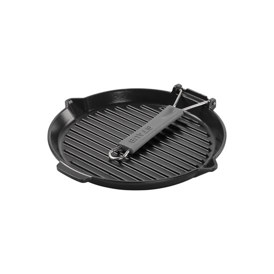 Öntöttvas grill serpenyő, 27 cm, Black - Staub 
