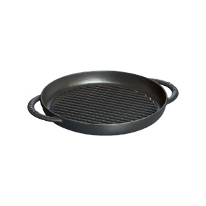 Grill pan, 26 cm, cast iron, Black - Staub