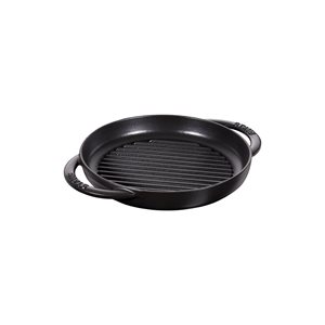 Cast iron grill pan, 22 cm, Black - Staub 