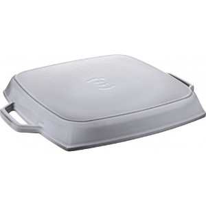 Četvrtasti grill tiganj, liveno gvožđe, 33cm, Graphite Grey - Staub