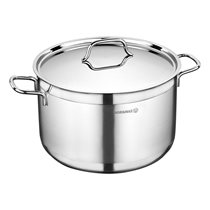 Stainless steel saucepan, with lid, 28 cm / 8.5 l, "Alfa" - Korkmaz