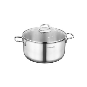 Stainless steel saucepan, with lid, 20 cm / 3.5 l, "Perla" - Korkmaz
