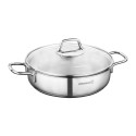 Paistinpannu, ruostumaton teräs, kannella, 26cm / 3,6L, "Perla" - Kork