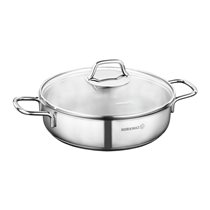 Saute pan, stainless steel, with lid, 26cm / 3.6L, "Perla" - Korkmaz