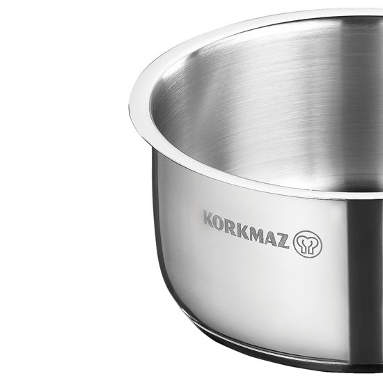 Saucepan, stainless steel, 14cm / 1L, "Perla" - Korkmaz