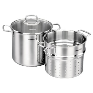 Cookware set for cooking spaghetti, stainless steel, 20 cm / 5.6L, "Perla" - Korkmaz