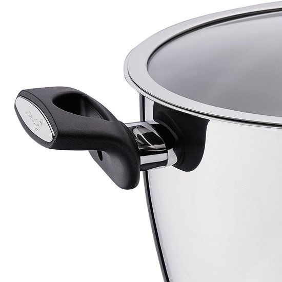 Stainless steel saucepan, with lid, 16 cm / 2 l, "Nora" - Korkmaz