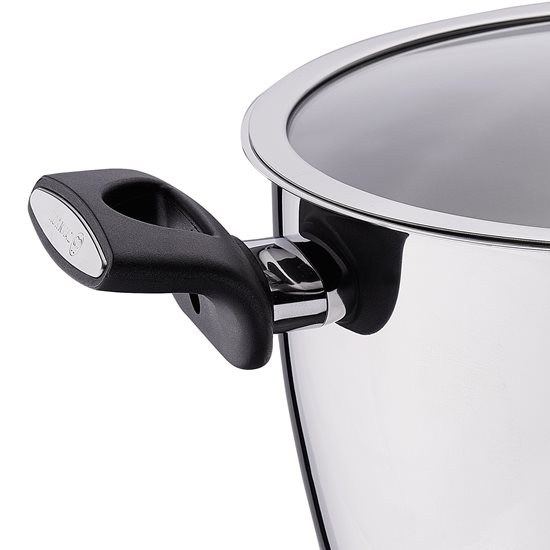 Stainless steel saucepan, with lid, 20 cm / 3.5 l, "Nora" - Korkmaz