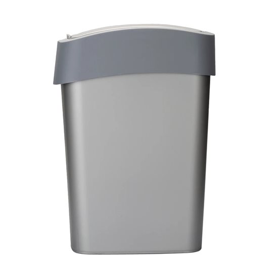 Odpadkový koš, plastový, 25L, "Flip", šedý - Curver